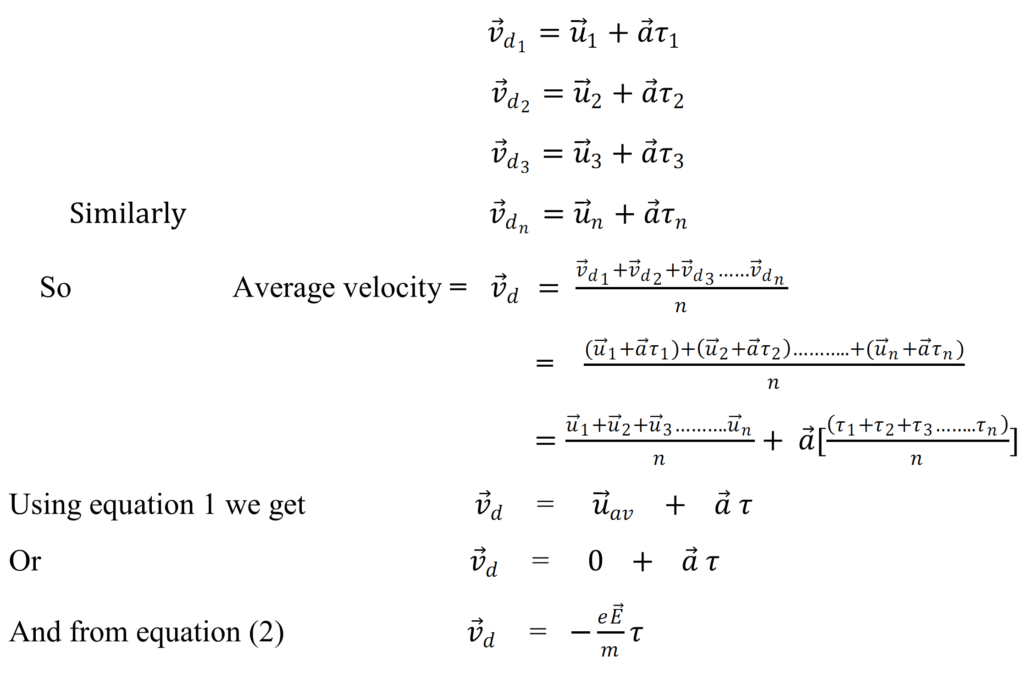 drift velocity