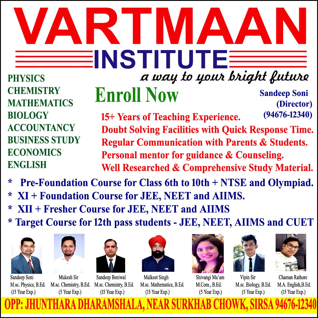 NEET 2024 Syllabus For Chemistry Vartmaan Institute Sirsa   First Ok Ad Copy 1 